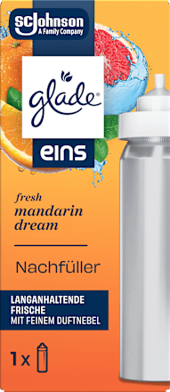 Lufterfrischer Minispray eins Fresh Mandarin Dream Nachfüllpack glade