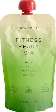 Sadno-zelenjavna kaša FITNESS READY MIX - jabolko, kivi, špinača in banana Nutrino Lab