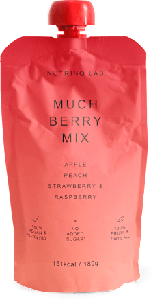 Sadna kaša MUCH BERRY MIX - jabolko, breskev, jagoda in malina Nutrino Lab