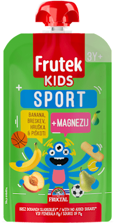 Sadna kašica s piškoti in magnezijem KIDS SPORT, od 3. leta Frutek