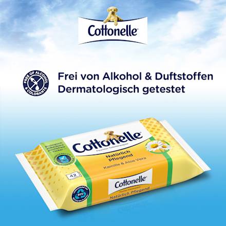 Feuchtes Toilettenpapier Natürlich Pflegend Cottonelle