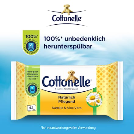 Feuchtes Toilettenpapier Natürlich Pflegend Cottonelle
