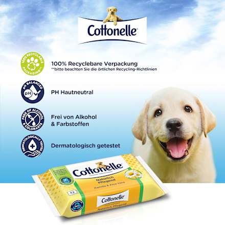 Feuchtes Toilettenpapier Natürlich Pflegend Cottonelle