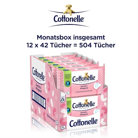 Feuchtes Toilettenpapier Sensitiv Pflegend Cottonelle