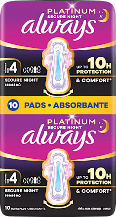 Hygienické vložky Platinum Secure Night always