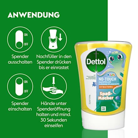 Flüssige Handseife No-Touch Nachfüller Kids - Spaßmacher Dettol
