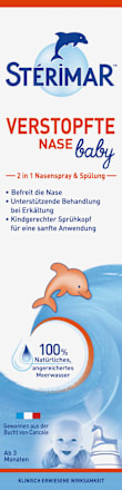 Verstopfte Nase Baby Nasenspray und Spülung STÉRIMAR