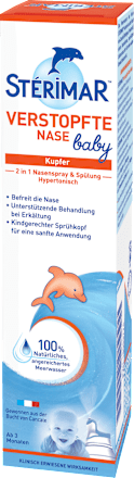 Verstopfte Nase Baby Nasenspray und Spülung STÉRIMAR