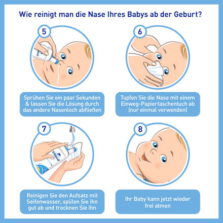 Verstopfte Nase Baby Nasenspray und Spülung STÉRIMAR