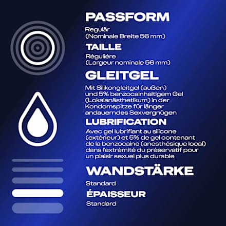 Kondome Performa, Breite 56 mm Durex