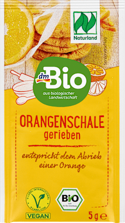 Orangenschale gerieben (2 x 5 g) dmBio