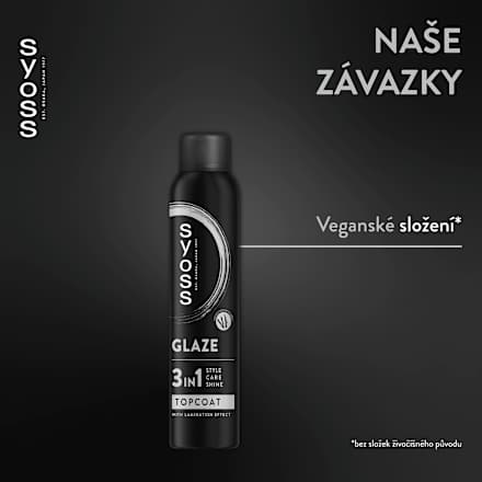 Sprej za oblikovanje kose Glaze 3u1 Topcoat syoss