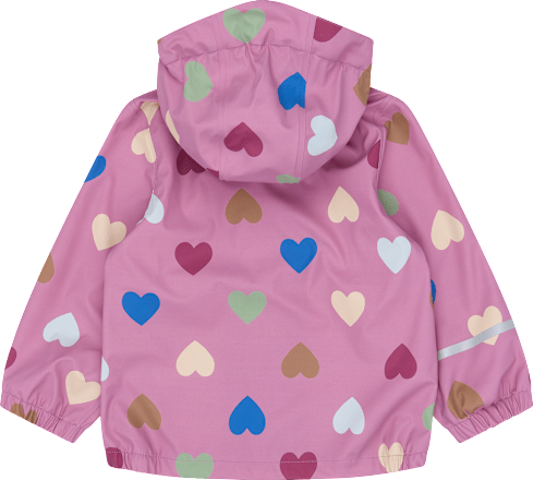 Regenjacke mit Herz-Muster, rosa, Gr. 86/92 Mikk-Line