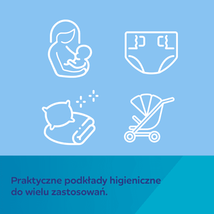 Wielofunkcyjne podkłady higieniczne 90x60 z przylepcem Canpol babies
