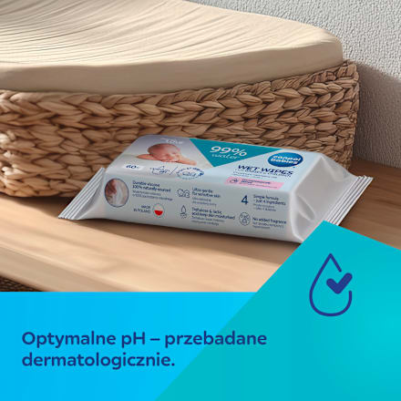Chusteczki nawilżane dla niemowląt i dzieci 99% Water Canpol babies
