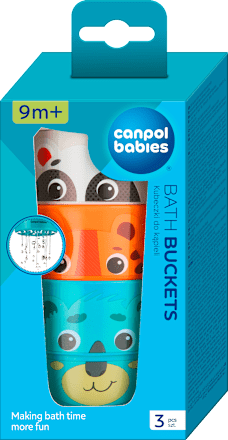 Wiaderka do kąpieli HELLO LITTLE 3szt. Canpol babies