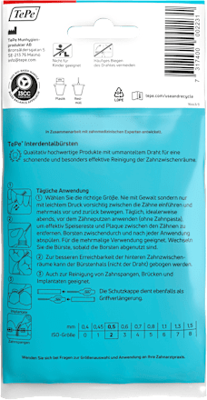 Interdentalbürsten rot 0,5 mm ISO 2 TePe