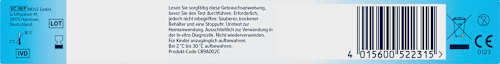 Schwangerschaftstest mit digitaler Anzeige der Woche Clearblue