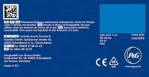 Elektrische Zahnbürste Series iO2 schwarz Oral-B