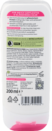 Kondicionér na lesk vlasov Glanz s bio ružovou vodou alverde NATURKOSMETIK