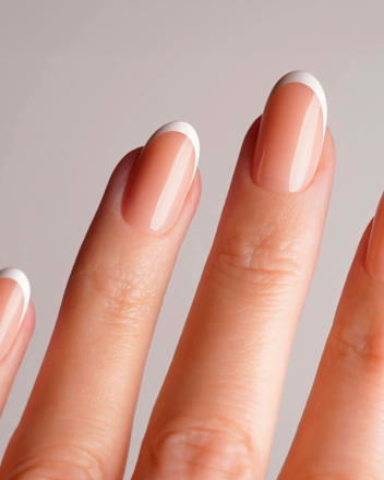 Künstliche Nägel, Soft Gel Press Ons Classic French Medium Round Doonails