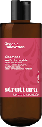 Shampoo con keratina vegetale Organic Innovation