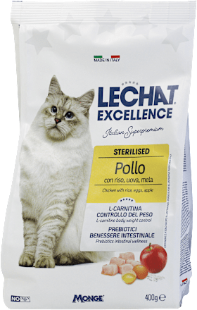Cibo secco per gatti sterilizzati al gusto pollo    LECHAT EXCELLENCE
