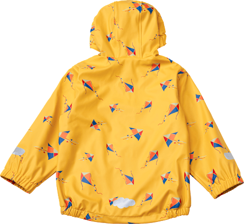 Regenjacke mit Futter & Drachen-Muster, gelb, Gr. 98/104 PUSBLU