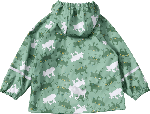 Regenjacke mit Farbwechsel-Frosch-Muster & Futter, grün, Gr. 86/92 PUSBLU