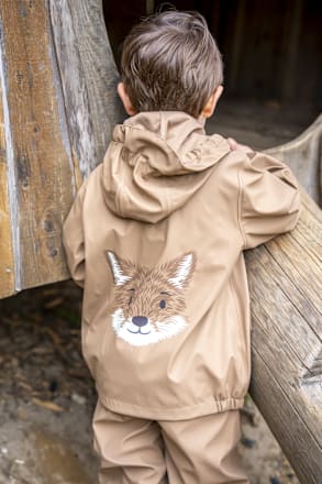 Regenjacke, braun, Gr. 86/92 Mikk-Line
