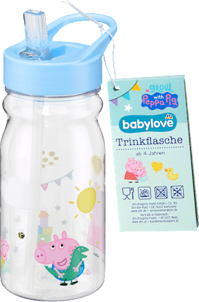 Kindertrinkflasche blau ab 4 Jahren babylove