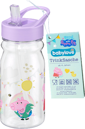 Kindertrinkflasche pink ab 4 Jahren babylove