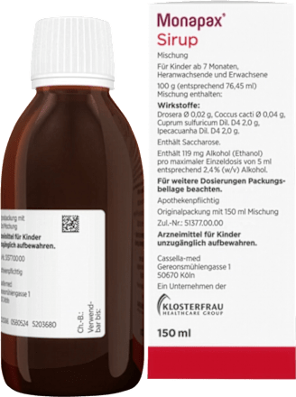 Monapax bei Reizhusten Sirup Monapax