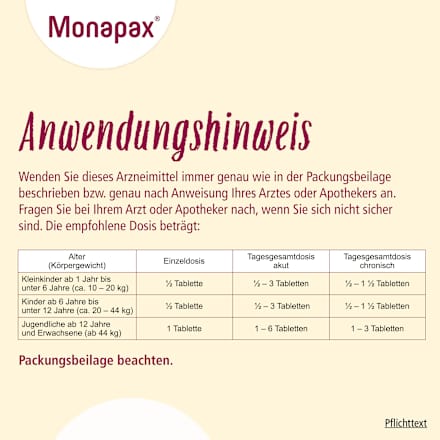 Monapax 100 bei Reizhusten Tabletten Monapax