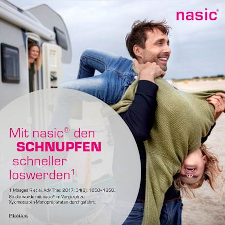 nasic Nasenspray schleimhautabschwellendes, wundheilungsförderndes Schnupfenspray nasic