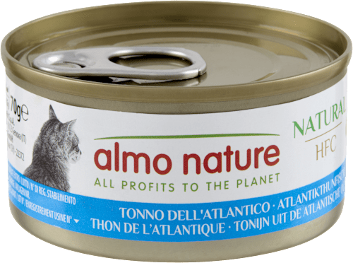 Lattina per gatti HFC Natural con tonno dell'Atlantico almo nature