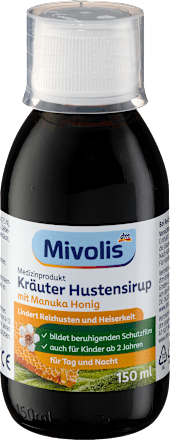 Kräuter Hustensirup mit Manuka Honig Mivolis