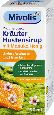 Kräuter Hustensirup mit Manuka Honig Mivolis