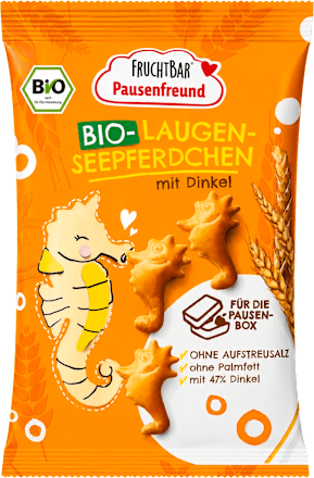 BIO Przekąska orkiszowa w kształcie koników morskich FRUCHTBAR Pausenfreund