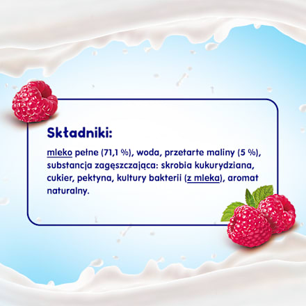 Deser mleczny malina Yogolino, po 6 miesiącu (4 x 100 g) Nestlé