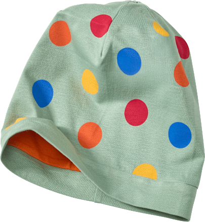 Mütze mit Punkte-Muster, grün, Gr. 48/49 ALANA