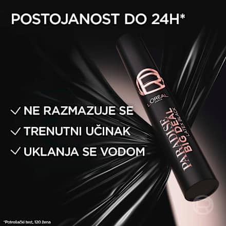 Maskara Paradise Big Deal – Latex Black L'ORÉAL PARiS