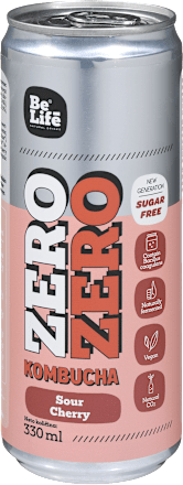 ZERO kombucha z okusom višnje BeLife
