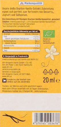 Bourbon-Vanilleextrakt dmBio
