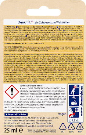 Odorizant electric rezerva Vanille Denkmit