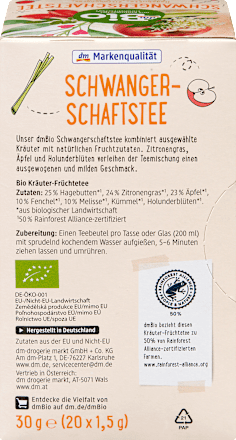Schwangerschaftstee (20 Beutel) dmBio