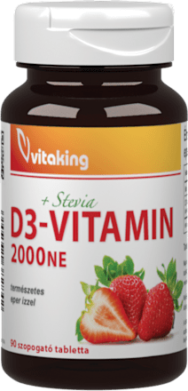 D3 vitamin epres szopogató tabletta Vitaking