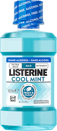 Mundspülung Cool Mint Mild, Reisegröße Listerine