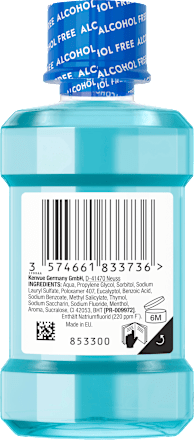 Mundspülung Cool Mint Mild, Reisegröße Listerine