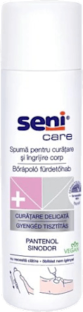Spumă pentru curățarea și îngrijirea pieli seni care